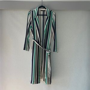 Halogen light weight multicolor striped duster